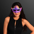 Blank Flashing Mardi Gras Purple Face Mask